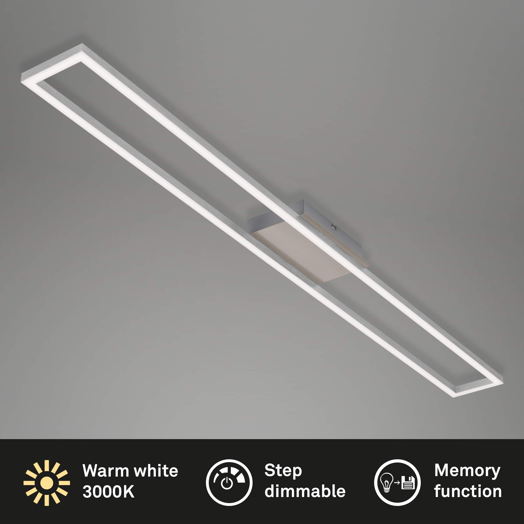briloner-led-deckenlampe-dimmbar-110x12x5-cm-aluminiumfarbig-warmwei image 2