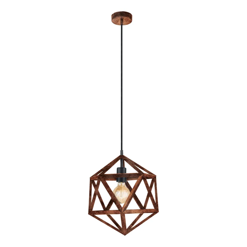 eglo-pendelleuchte-embleton-h-ngelampe-industrial-vintage-kupfer-e27 image 1
