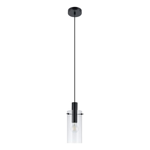 eglo-montefino-pendelleuchte-1-flammig-h-ngelampe-schwarz-mit-klarglas-e27 image 8