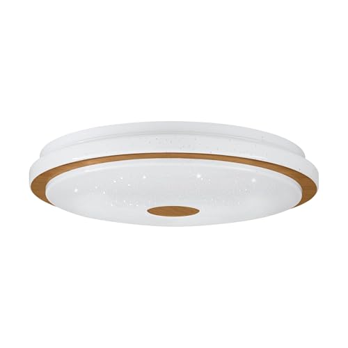 eglo-lanciano-1-led-deckenleuchte-dimmbar-mit-fernbedienung-38-cm-wei-braun image 8