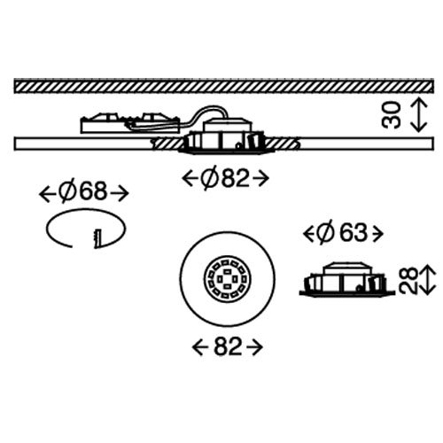 briloner-led-einbauleuchte-rund-schwenkbar-deckeneinbauspot-230v-5w-400lm-warmwe image 3