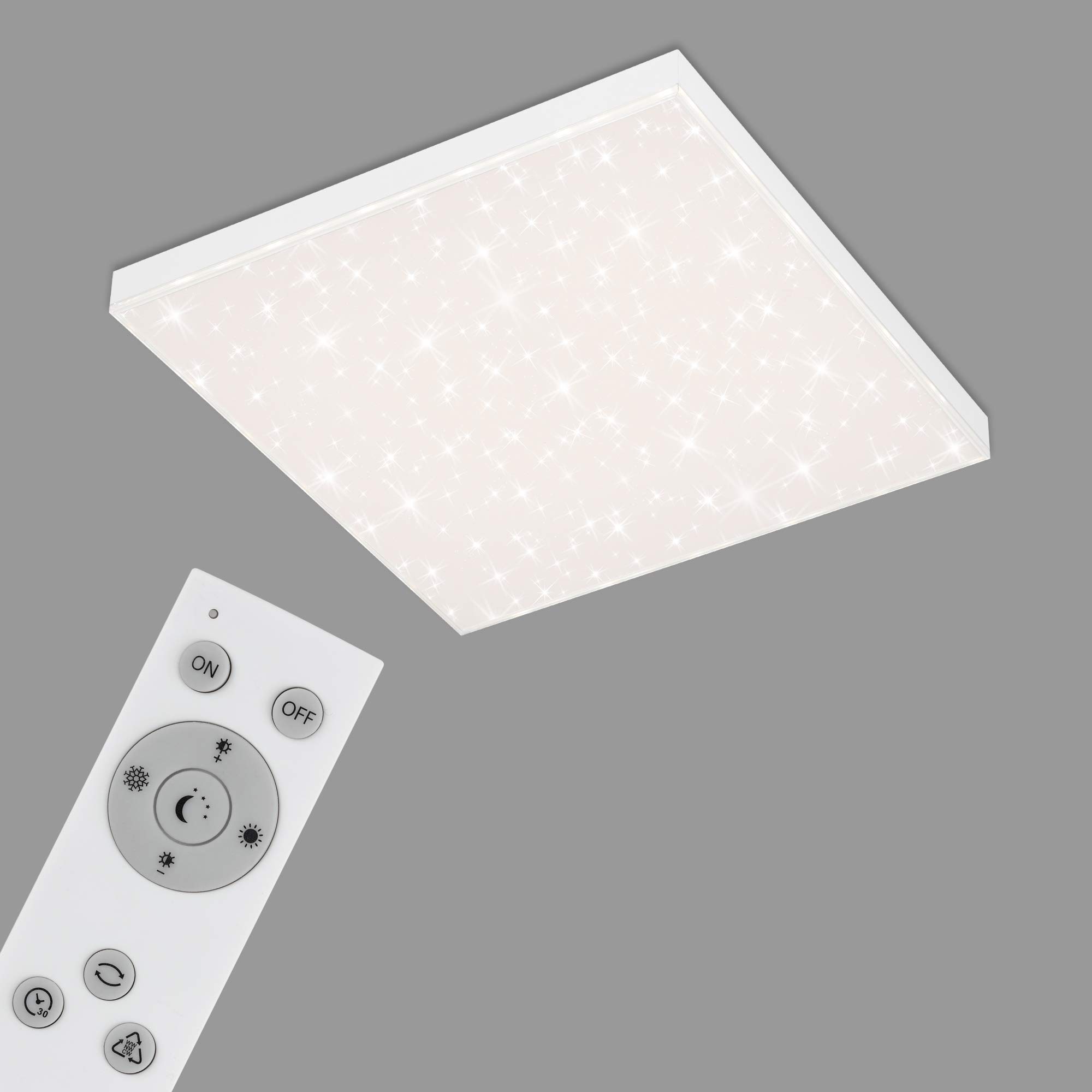 briloner-led-panel-45x45cm-dimmbar-deckenleuchte-mit-sternenhimmel-fernbedienung image 4