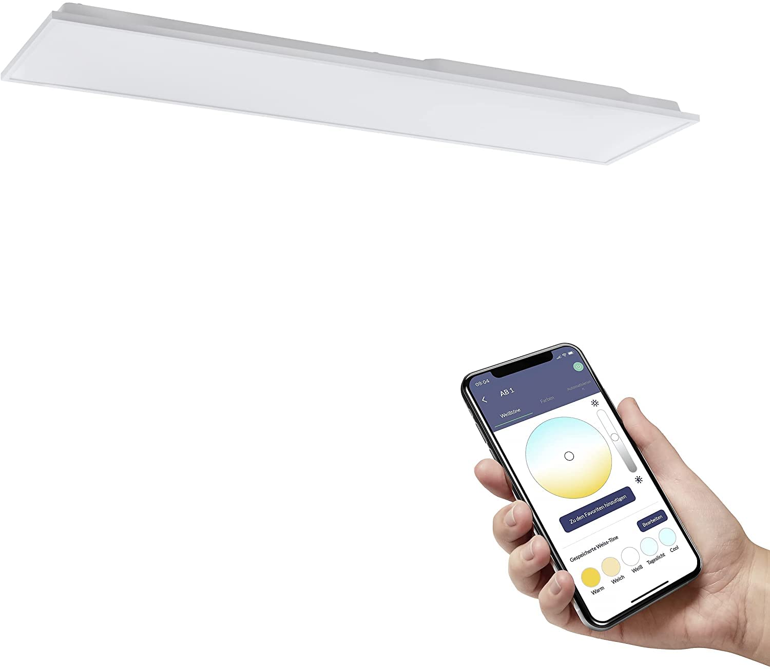 eglo-connect-z-herrora-z-smart-led-panel-120x30cm-zigbee-app-sprache-dimmbar-wei image 4