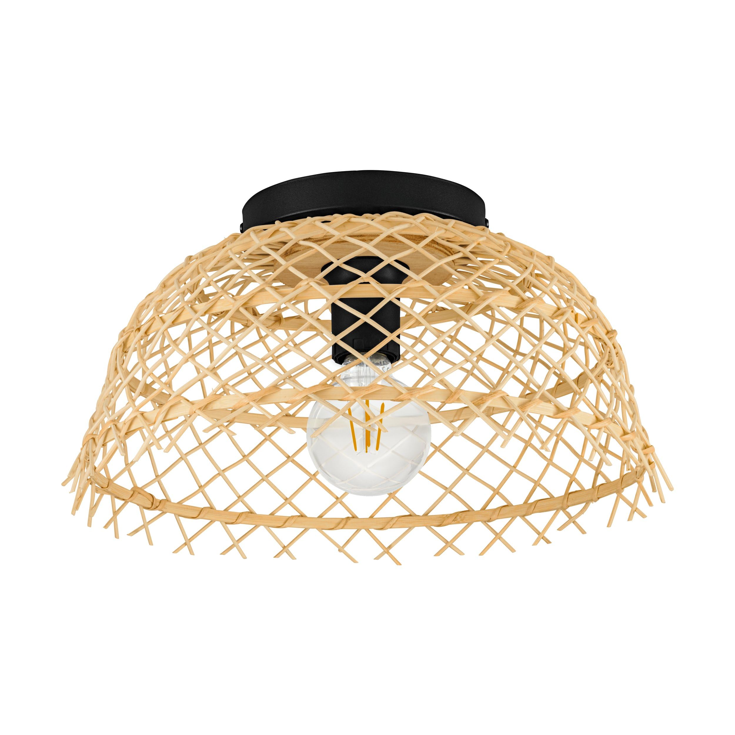 eglo-glyneath-deckenleuchte-boho-rattan-37-5-cm-schwarz-e27 image 7