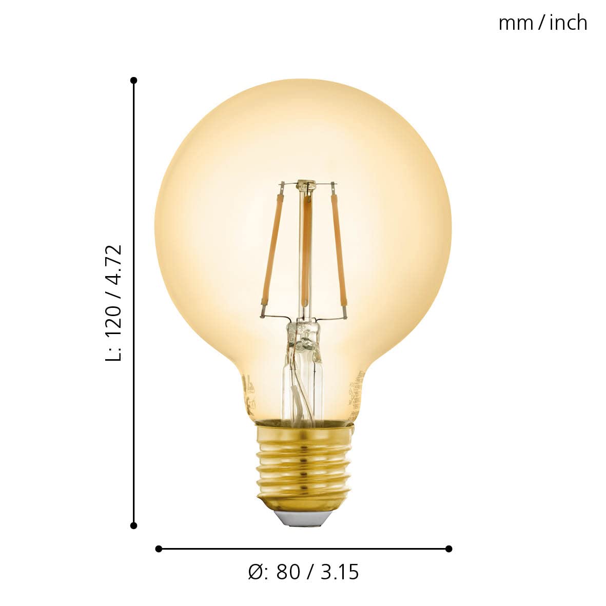 eglo-connect-z-smart-home-led-leuchtmittel-e27-g80-zigbee-vintage-amber image 5