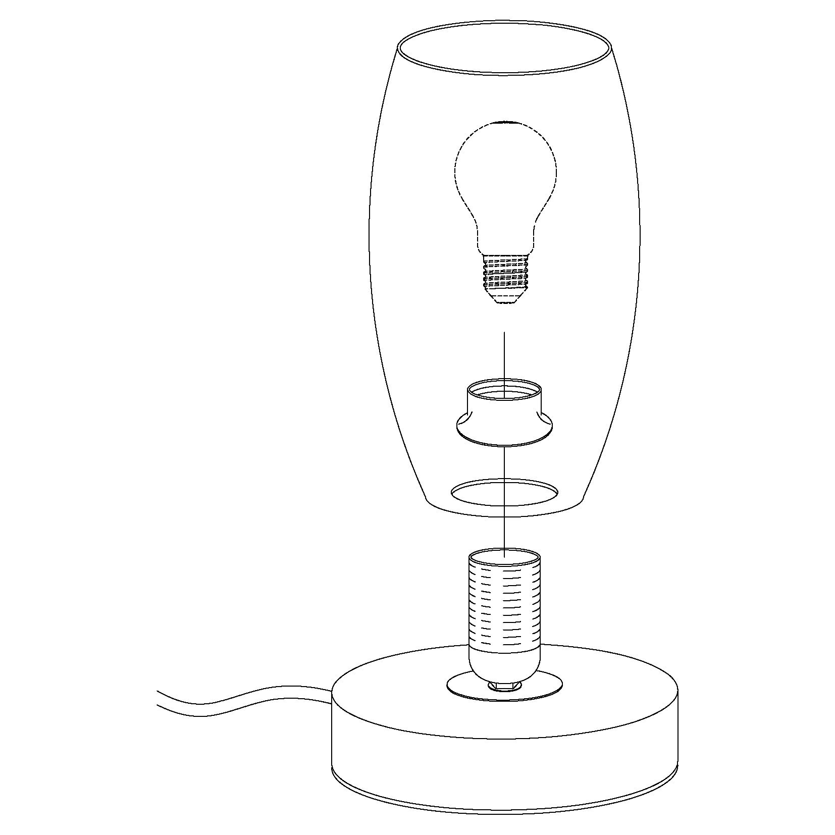 eglo-batista-3-tischlampe-e27-h-22-5-cm-stahl-silber-mit-glas-wei image 7