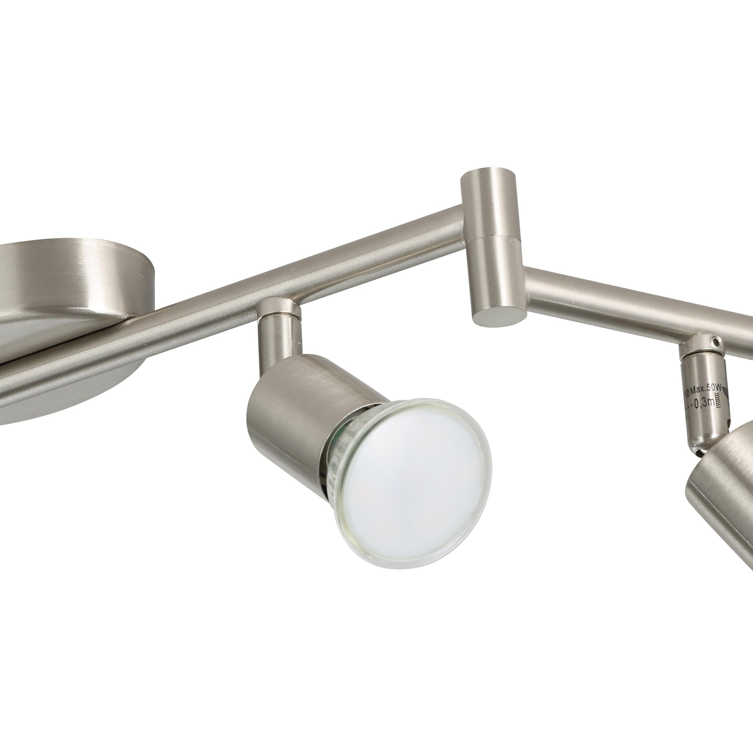 eglo-buzz-led-deckenleuchte-6-flammig-nickel-matt-105-cm-gu10 image 4