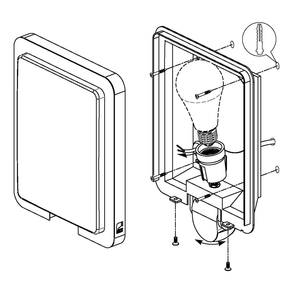 eglo-mussotto-au-en-wandleuchte-mit-bewegungsmelder-sensor-ip44-silber-wei-e27 image 6