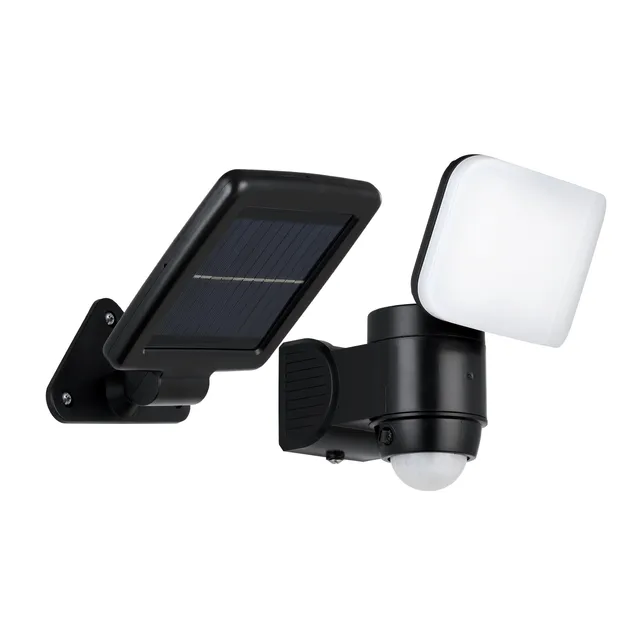 eglo-casabas-led-au-en-wandleuchte-mit-bewegungsmelder-und-solar-schwarz-ip44 image 1
