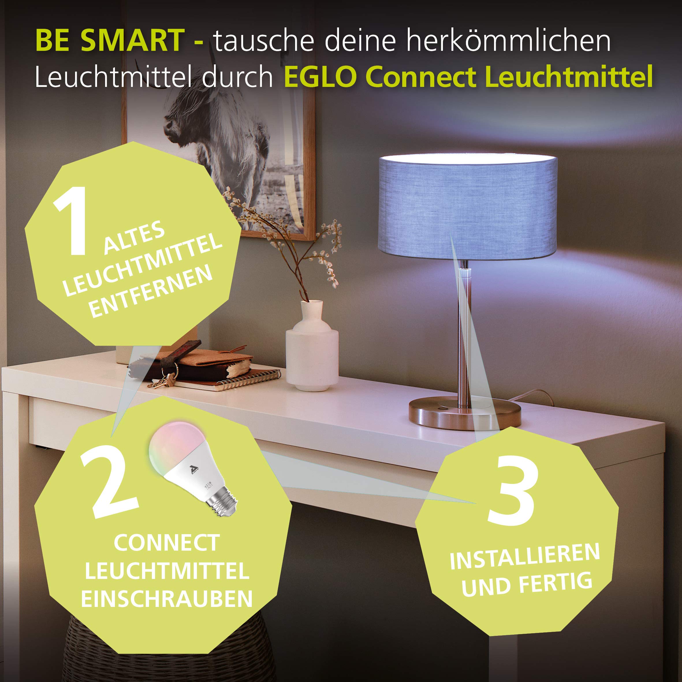 eglo-led-connect-e27-smart-globe-g95-13-w-1300-lm-rgb-wei-dimmbar-9-5-cm image 2