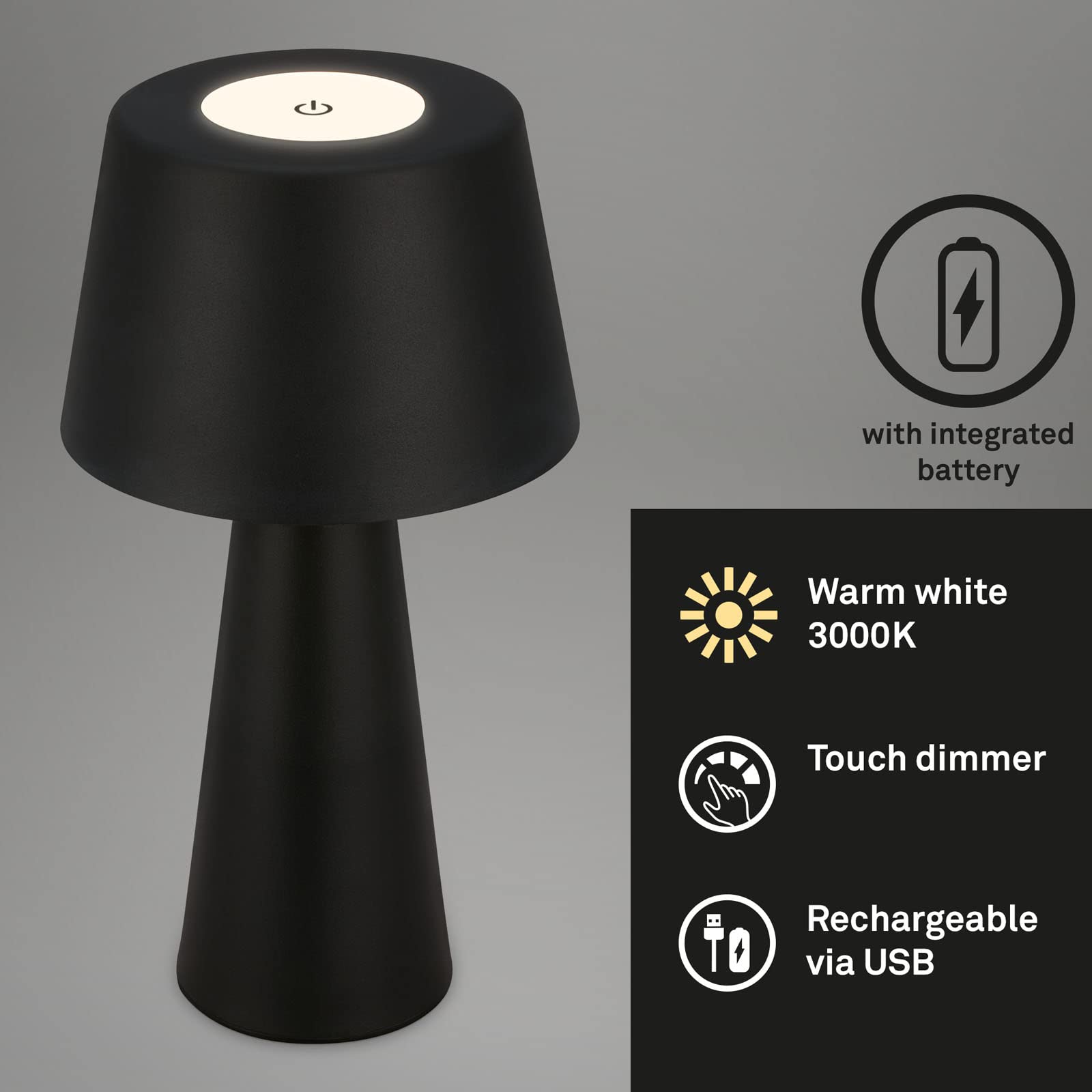 briloner-led-akku-tischleuchte-kabellos-schwarz-ip44 image 2