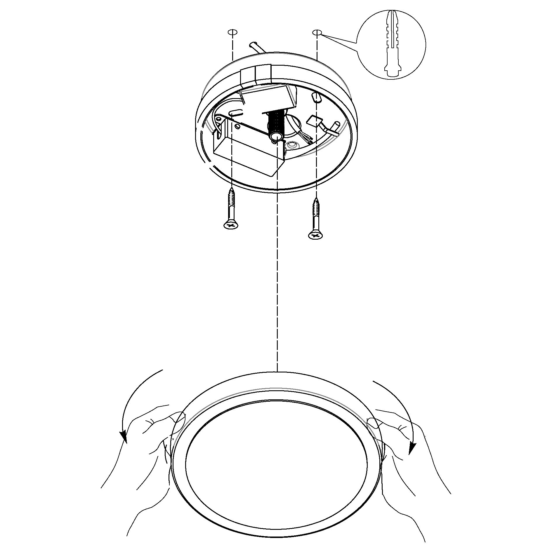 eglo-mongodio-1-led-deckenleuchte-rund-wei-14-cm-warmwei image 3