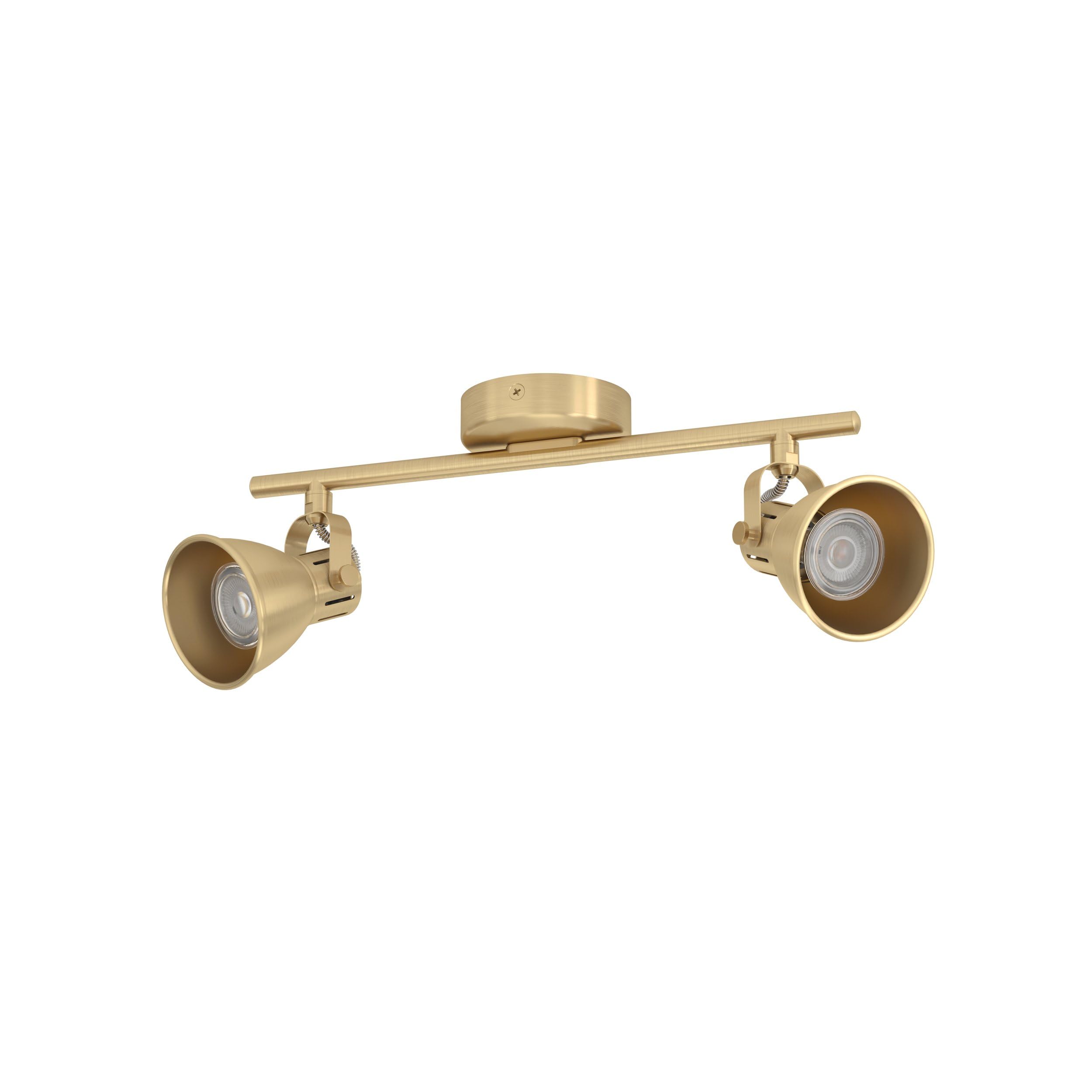 eglo-seras-led-deckenleuchte-2-flammig-schwenkbar-messing-gu10-warmwei image 1