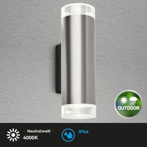 briloner-led-wandleuchte-aussen-up-and-downlight-gu10-silber-ip44-4000k image 7