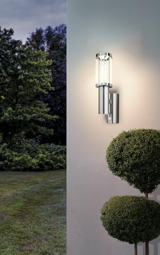 eglo-trono-stick-2-flammige-au-en-wandlampe-mit-bewegungsmelder-silber-gu10-ip44 image 8