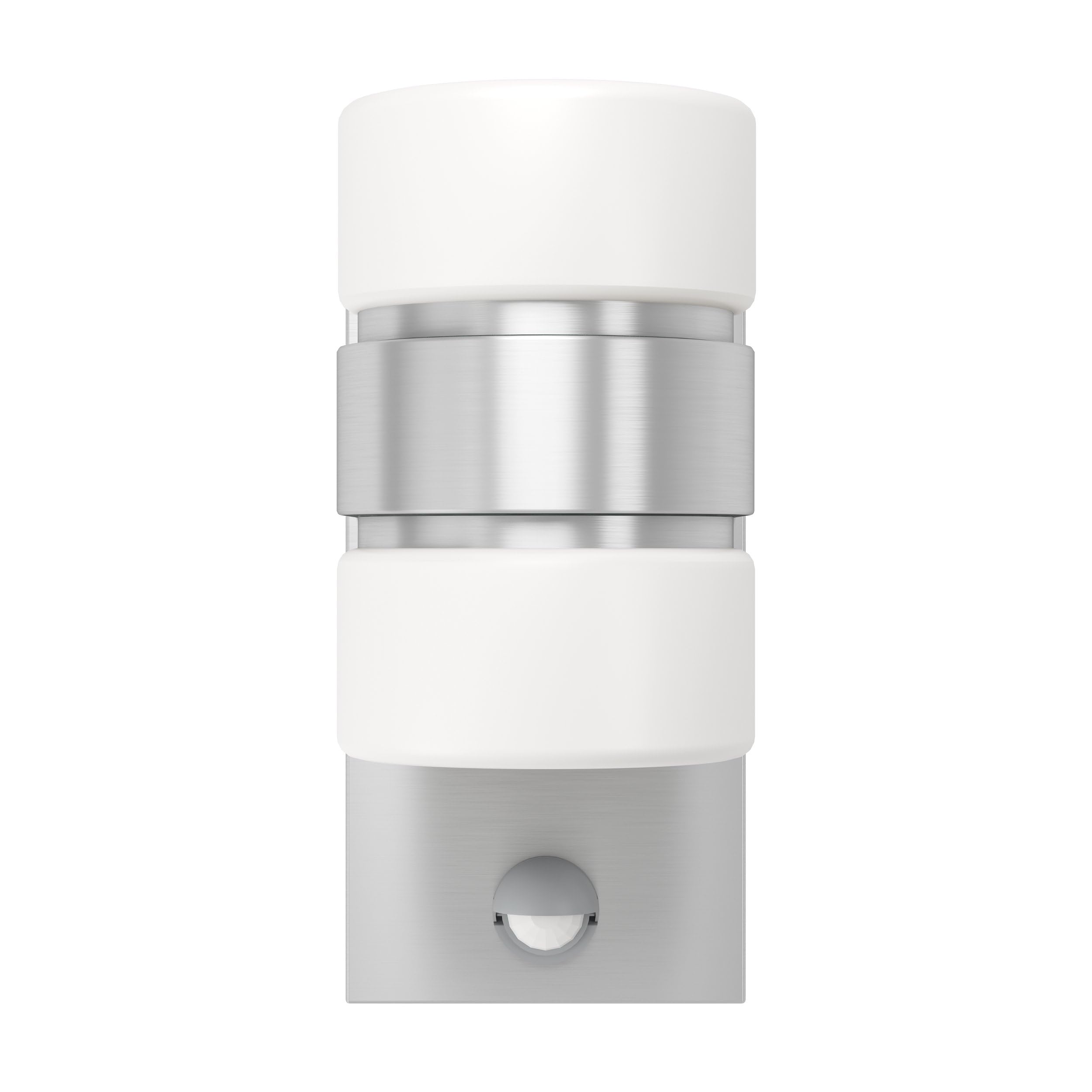 eglo-atollari-led-au-en-wandleuchte-2-flammig-mit-bewegungsmelder-silber-ip44 image 2