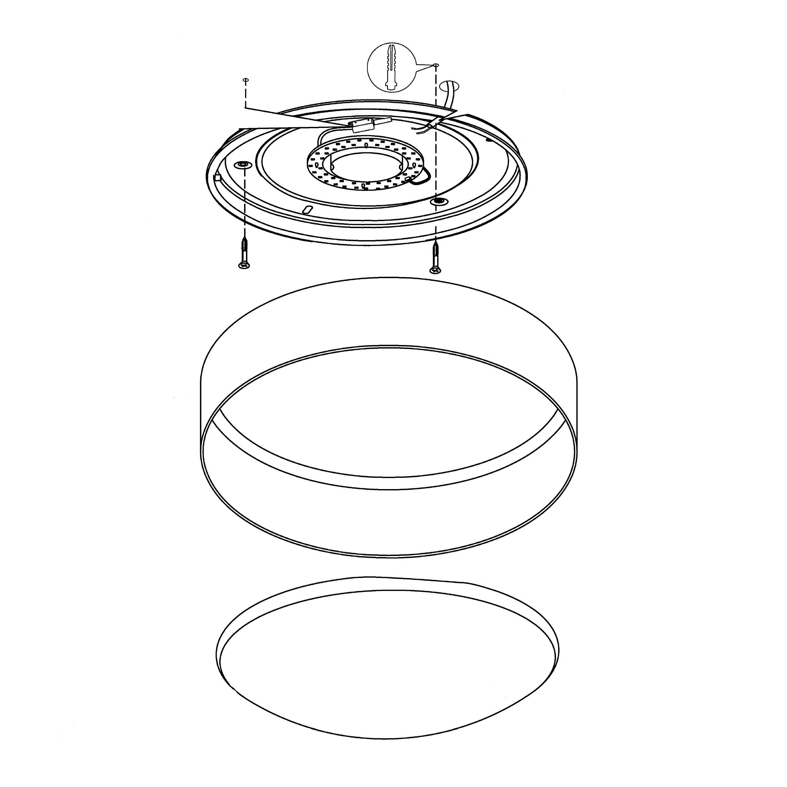 eglo-palomaro-led-deckenlampe-stoff-taupe-rund-warmwei image 6