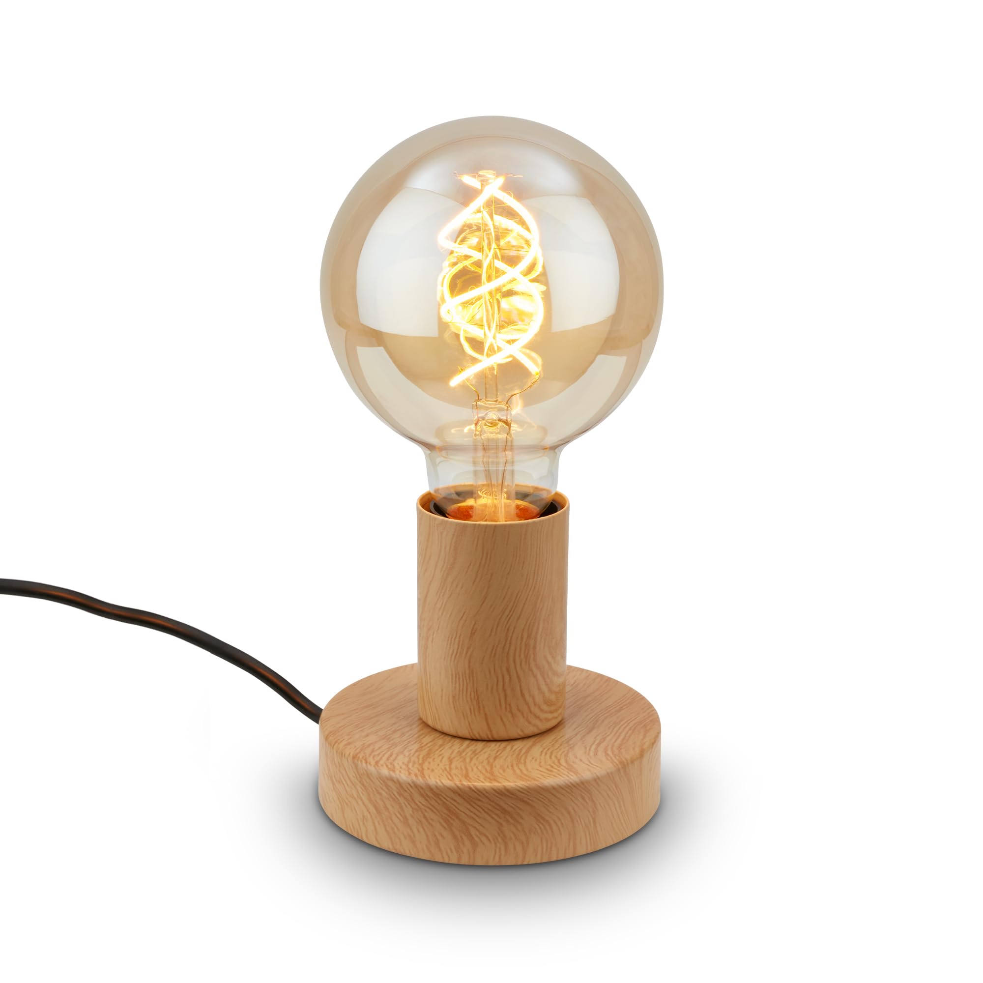 briloner-retro-nachttischlampe-e27-mit-kabelschalter-10x9-cm-schwarz image 8