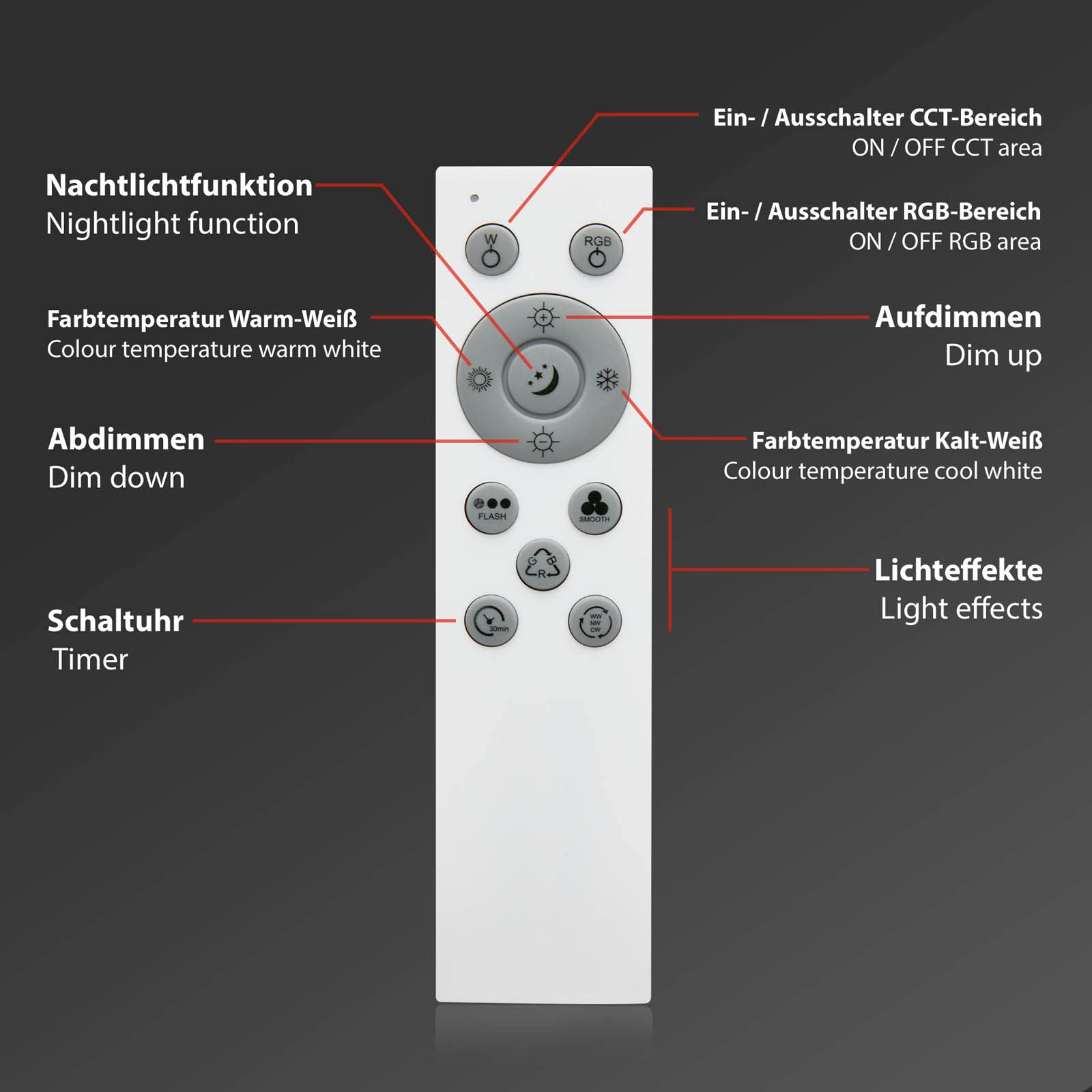 briloner-smart-home-led-deckenlampe-panel-100cm-rgb-cct-alexa-silberfarbig-28w image 8