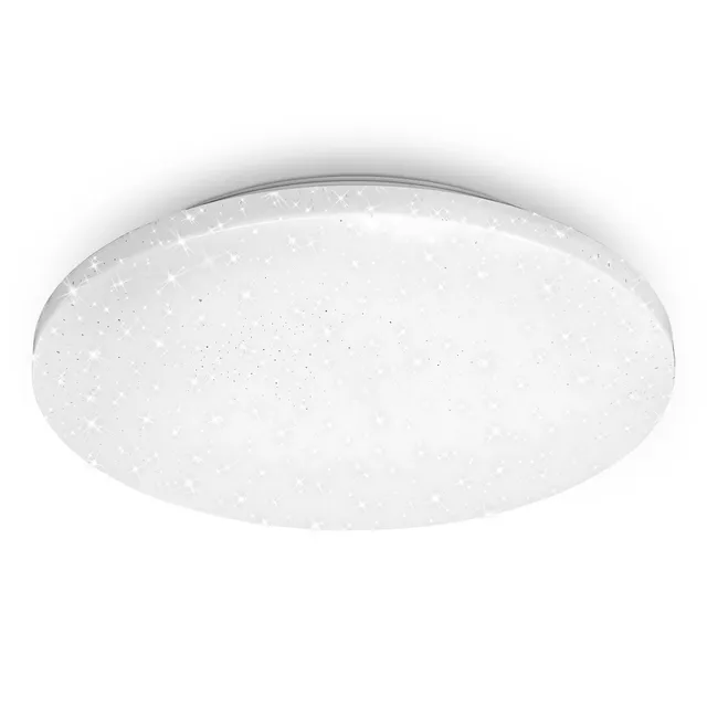 briloner-led-deckenlampe-sternendekor-ip44-deckenleuchte-wei-34-cm-21-w-2500-lm- image 1