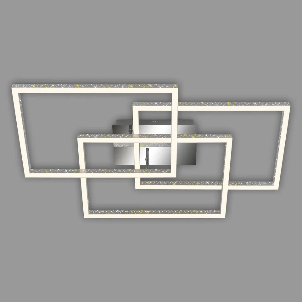 briloner-led-frame-deckenleuchte-dimmbare-rahmenleuchte-mit-glitzereffekt-alu-ch image 1