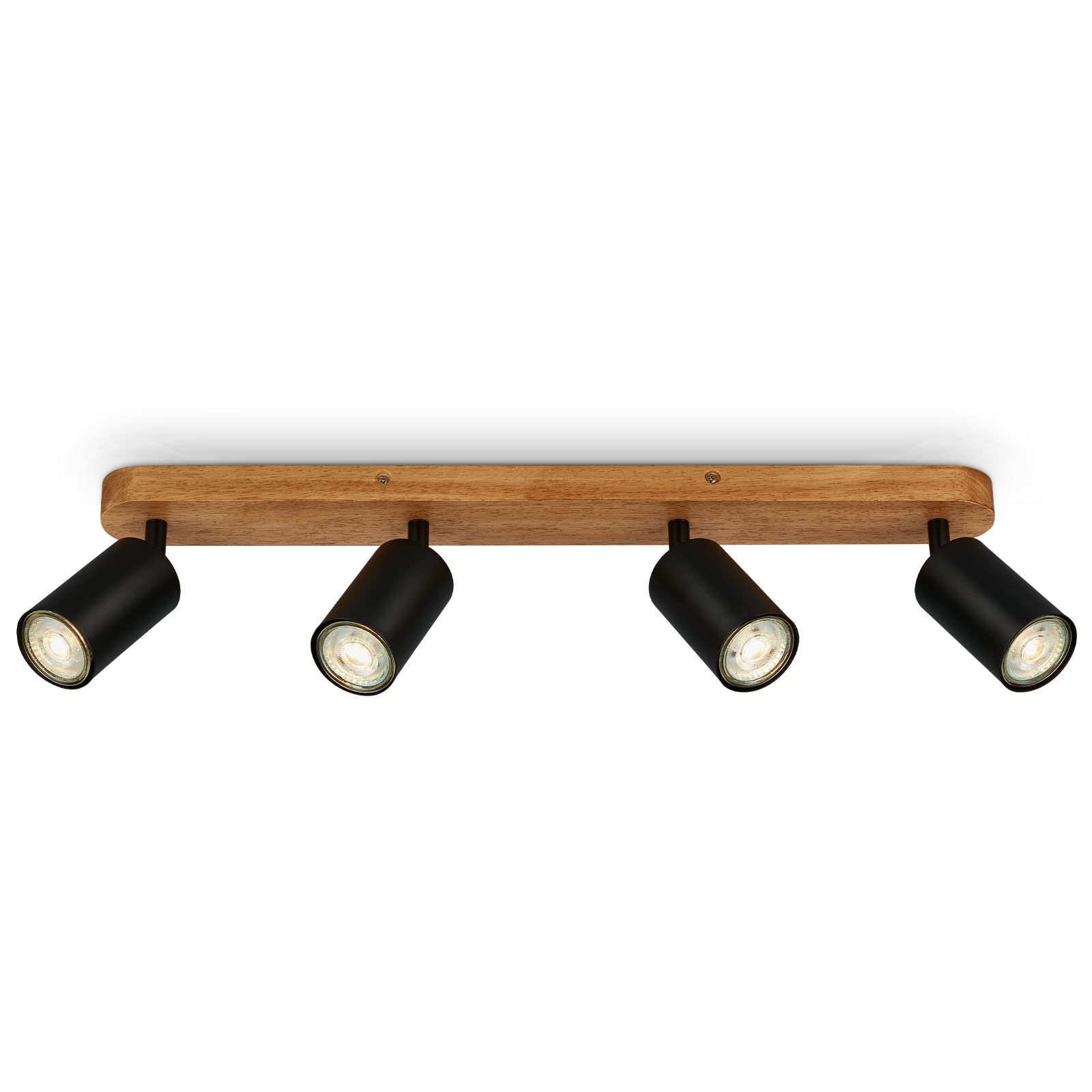 briloner-deckenlampe-vintage-4-flammig-gu10-55x6x8-5-cm-schwarz-mit-holz image 1