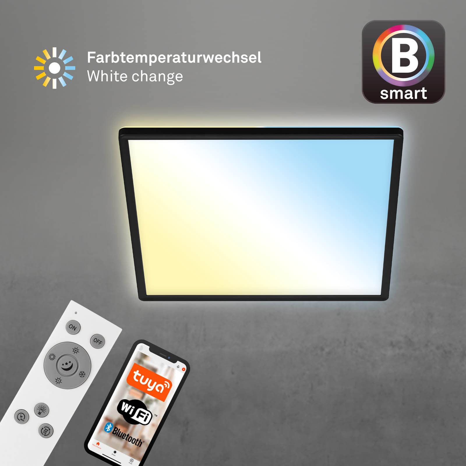 briloner-led-deckenlampe-smart-home-42x42cm-schwarz-cct-backlight image 5