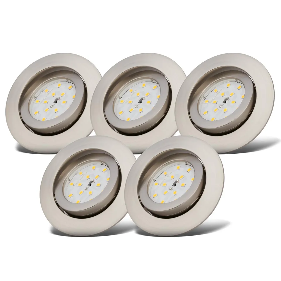 briloner-b-k-licht-5er-set-led-einbaustrahler-230v-dimmbar-schwenkbar-68mm-matt- image 1