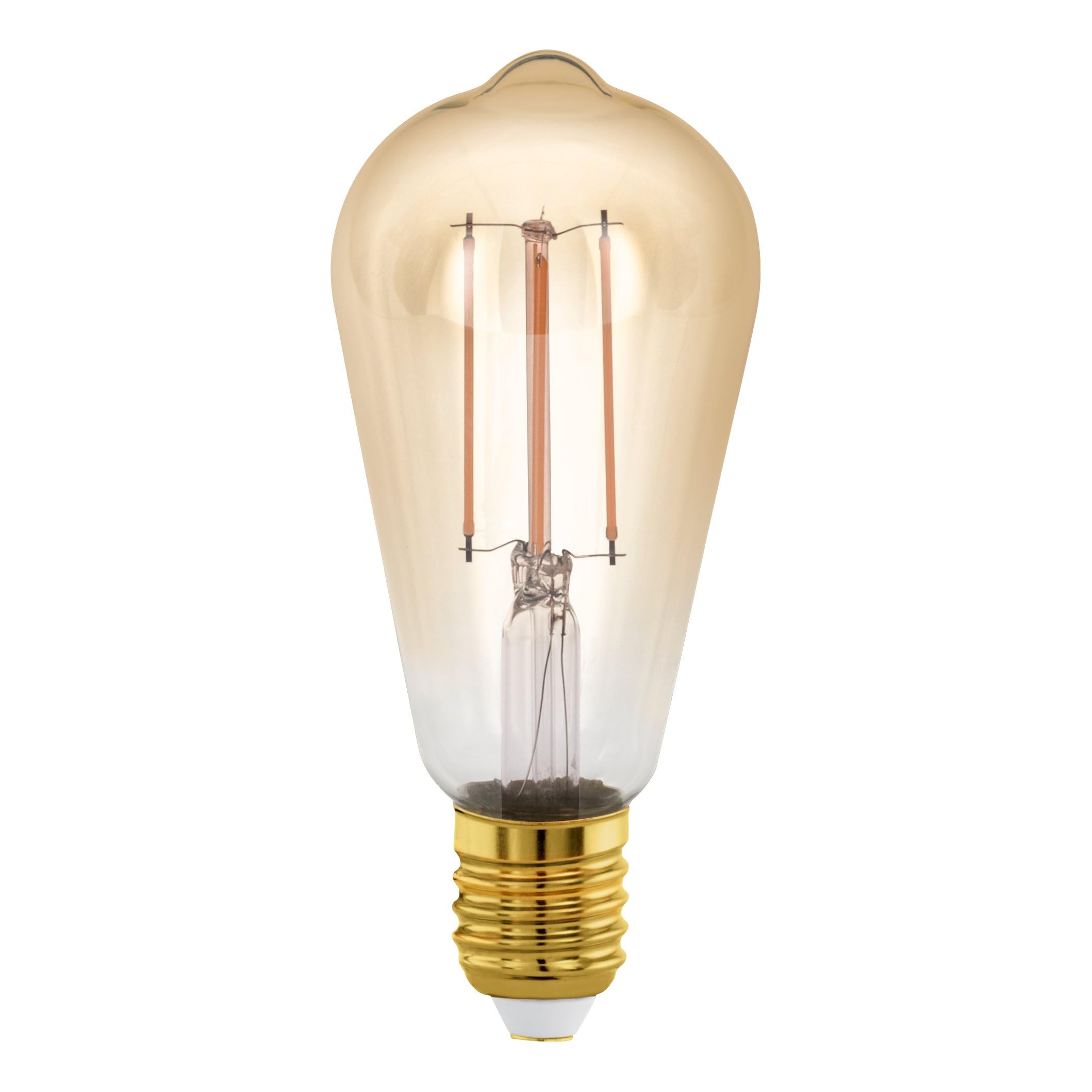 eglo-e27-led-vintage-gl-hbirne-st64-gold-4w-300lm-1700k-dimmbar image 1