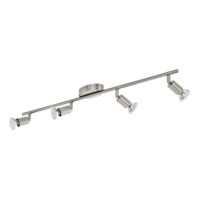 eglo-buzz-led-4-flammige-deckenleuchte-gu10-nickel-matt-l-68-5-cm image 1