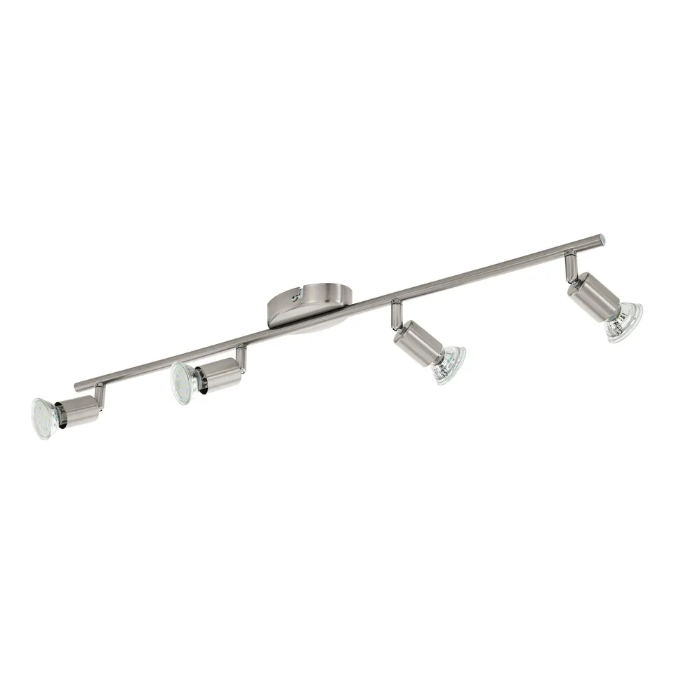eglo-buzz-led-4-flammige-deckenleuchte-gu10-nickel-matt-l-68-5-cm image 1