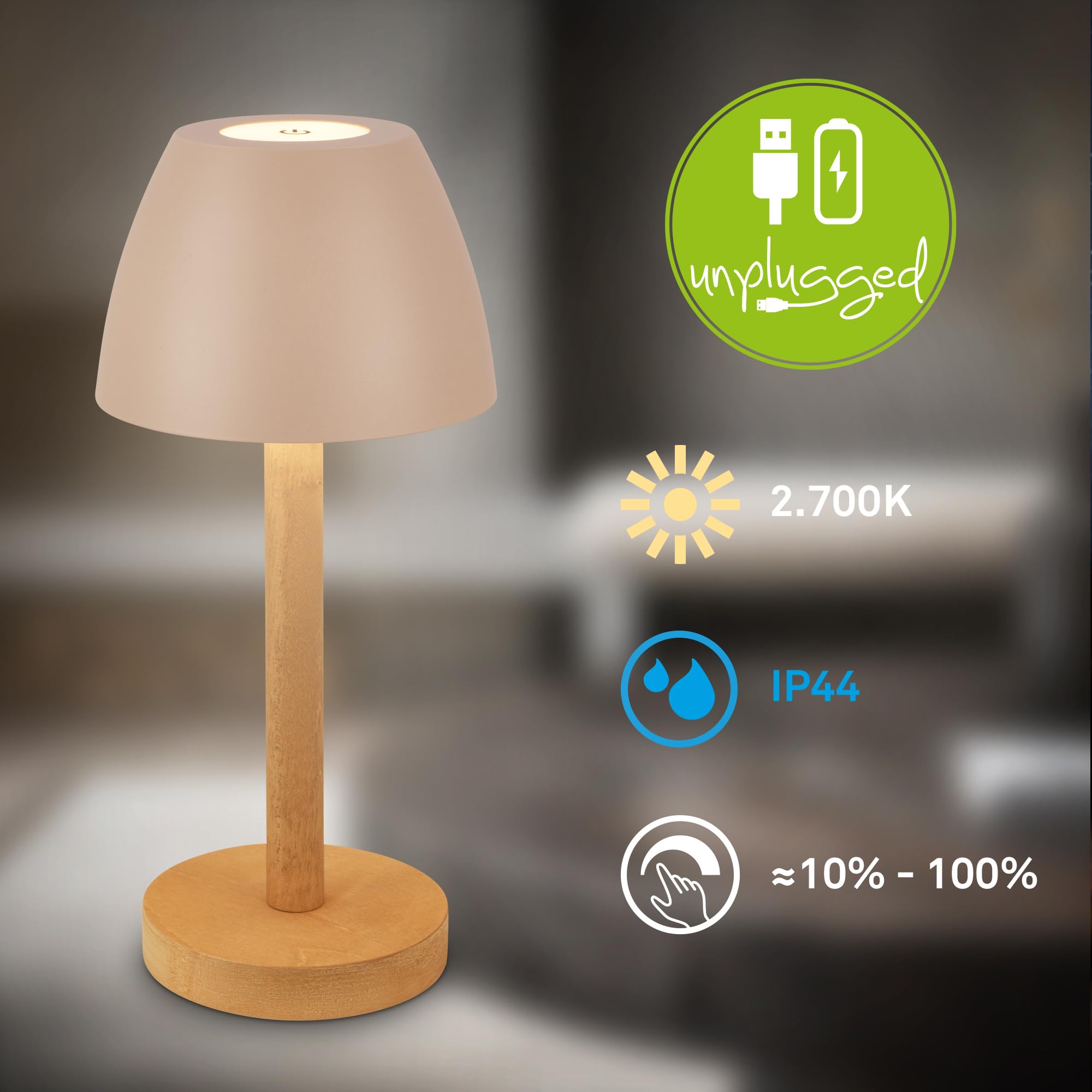briloner-led-tischlampe-kabellos-ip44-touch-dimmbar-akku-beige-holz-13-5x30cm image 2