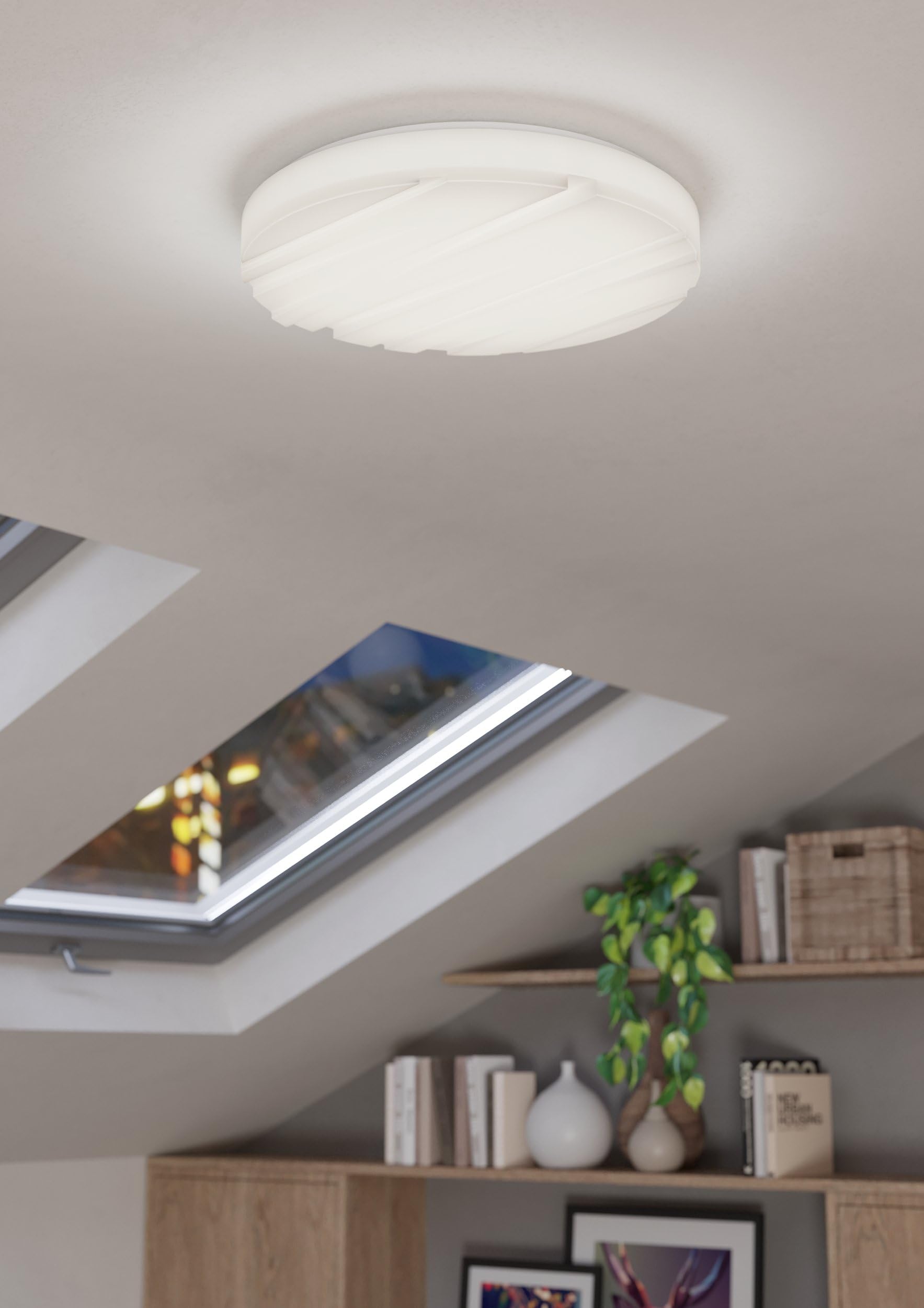 eglo-ferentino-led-deckenleuchte-rund-38-cm-wei-warmwei image 2