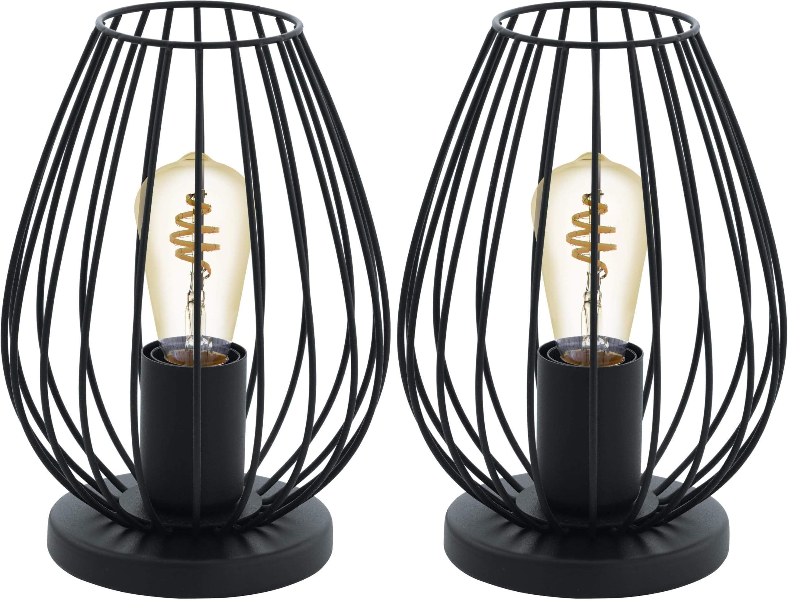 eglo-newtown-tischlampe-vintage-schwarz-e27 image 7