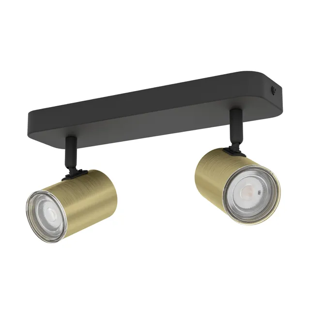 eglo-consuma-1-spotbalken-2-flammig-schwarz-messing-ip44-gu10 image 1