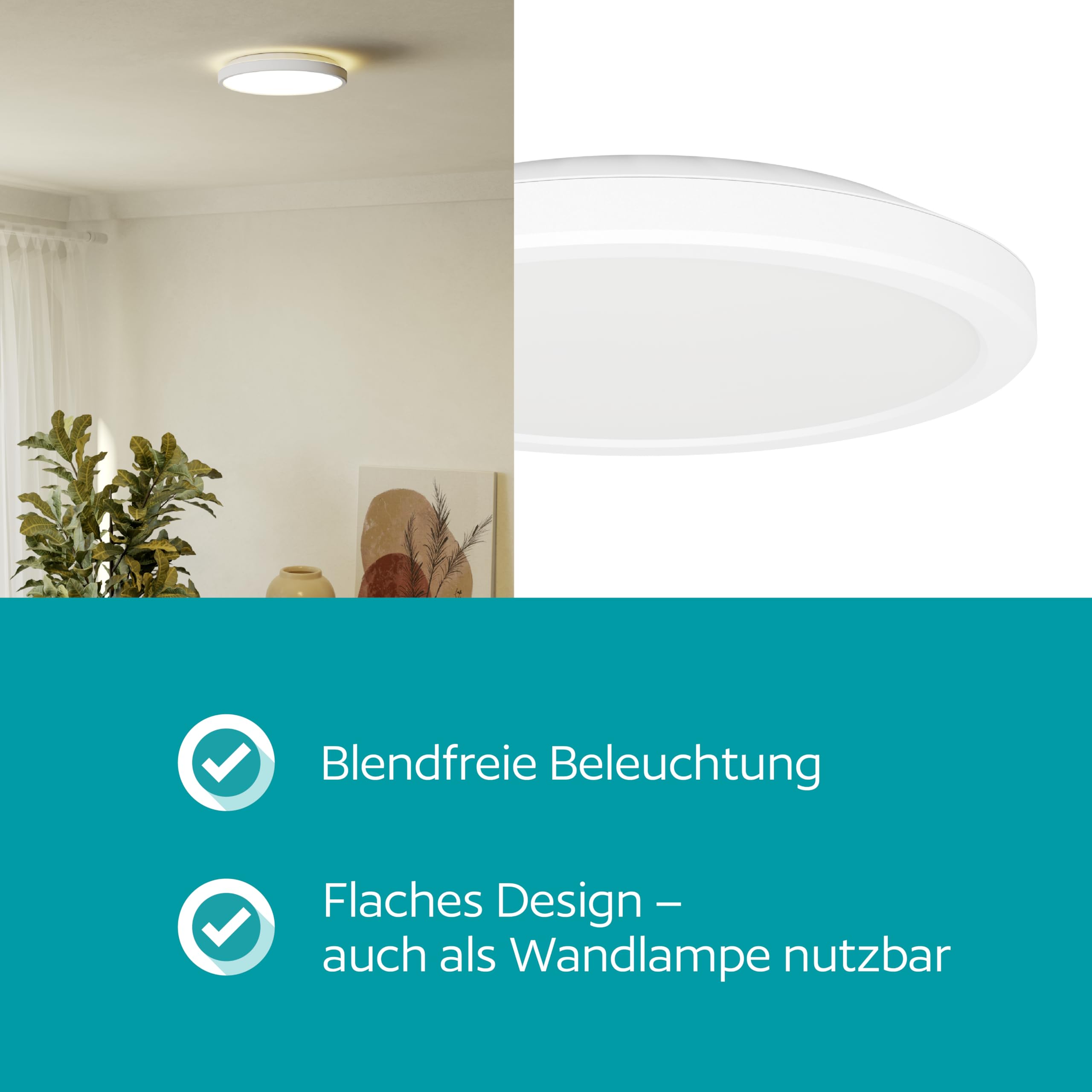 eglo-testara-e-led-deckenleuchte-21-cm-wei-flach-warmwei image 5