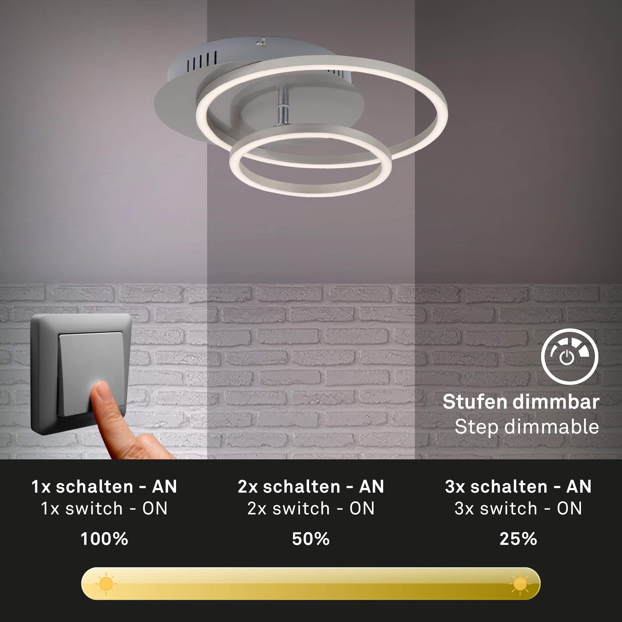 briloner-frame-led-deckenleuchte-dimmbar-30w-2400lm-warmwei-matt-nickel image 3