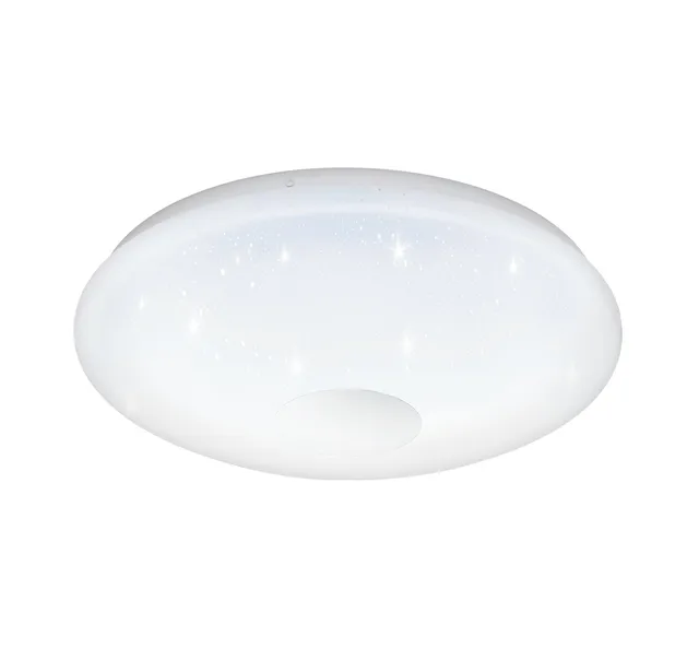 eglo-voltago-2-led-deckenleuchte-38-cm-wei-dimmbar-mit-fernbedienung-und-kristal image 1