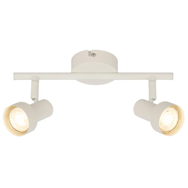 briloner-deckenlampe-schwenkbar-2-flammig-gu10-deckenstrahler-altwei-27-5-cm image 1