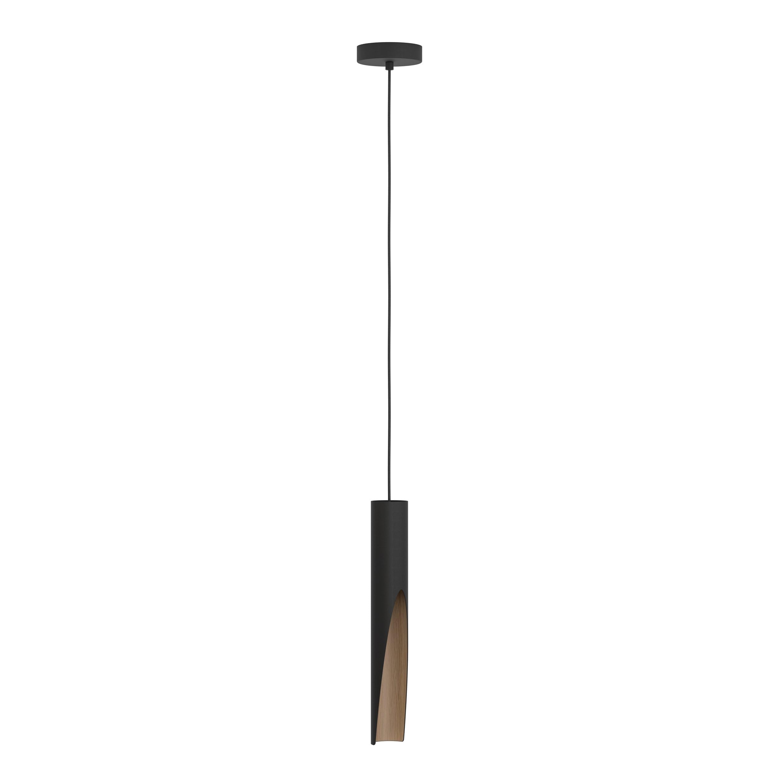 eglo-barbotto-led-pendelleuchte-schwarz-holzoptik-gu10-warmwei image 2