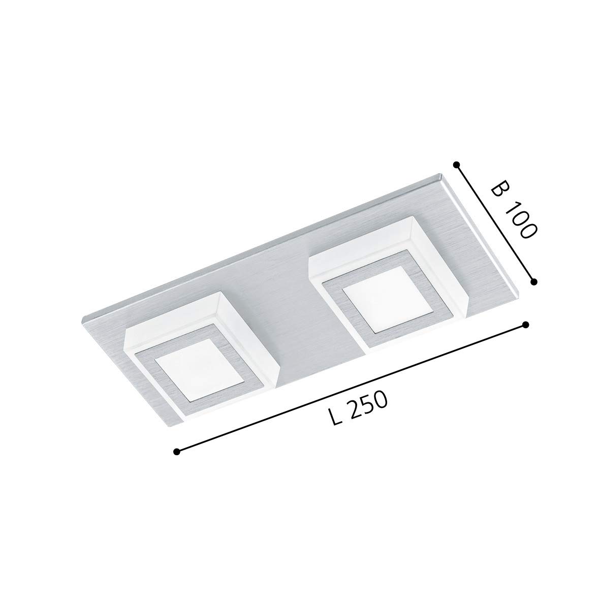 eglo-masiano-led-deckenleuchte-2-flammig-aluminium-geb-rstet-warmwei-680-lumen-2 image 2