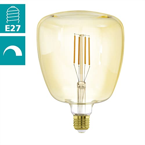 eglo-amber-vintage-e27-filament-led-t140-mid-size-14-cm-4w-dimmbar image 8