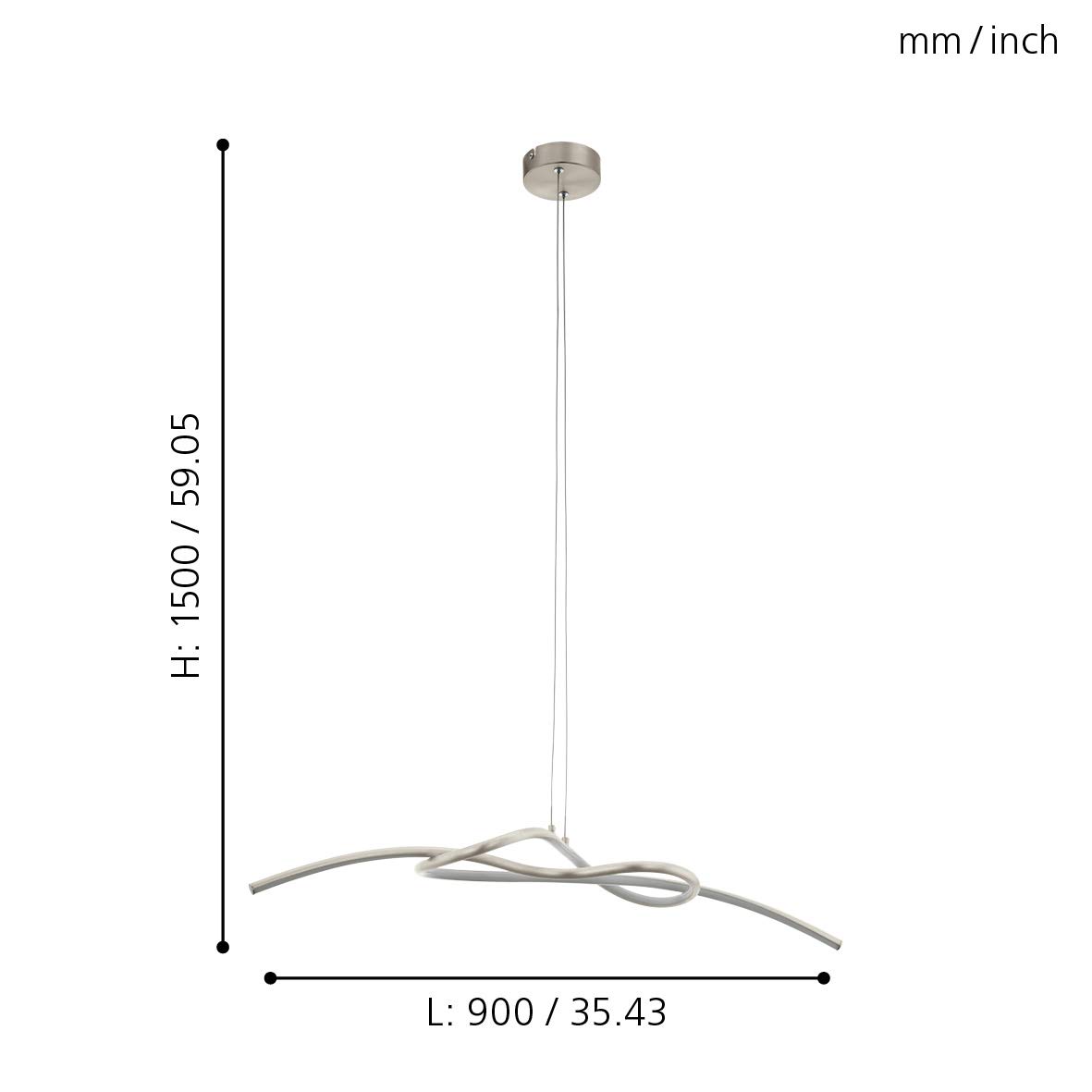 eglo-novafeltria-led-pendelleuchte-nickel-matt-wei-90-cm image 2