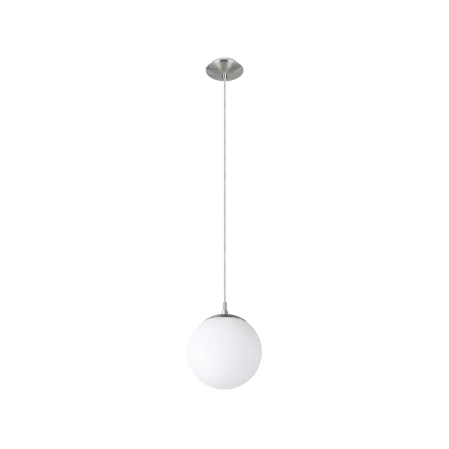 eglo-rondo-pendellampe-kugel-silber-wei-e27-20-cm image 1