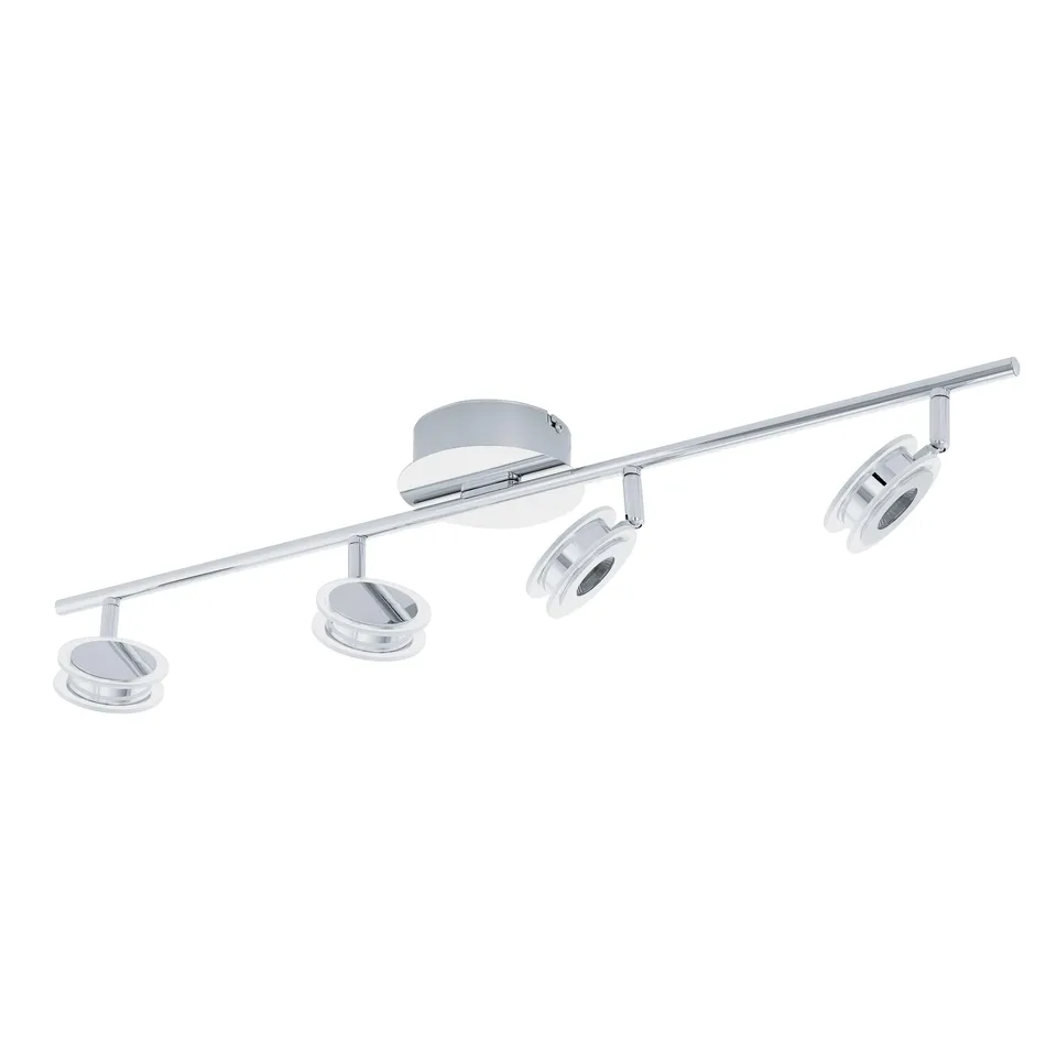 eglo-sarolo-led-deckenstrahler-4-flammig-chrom-transparent-warmwei-78-5-cm image 1