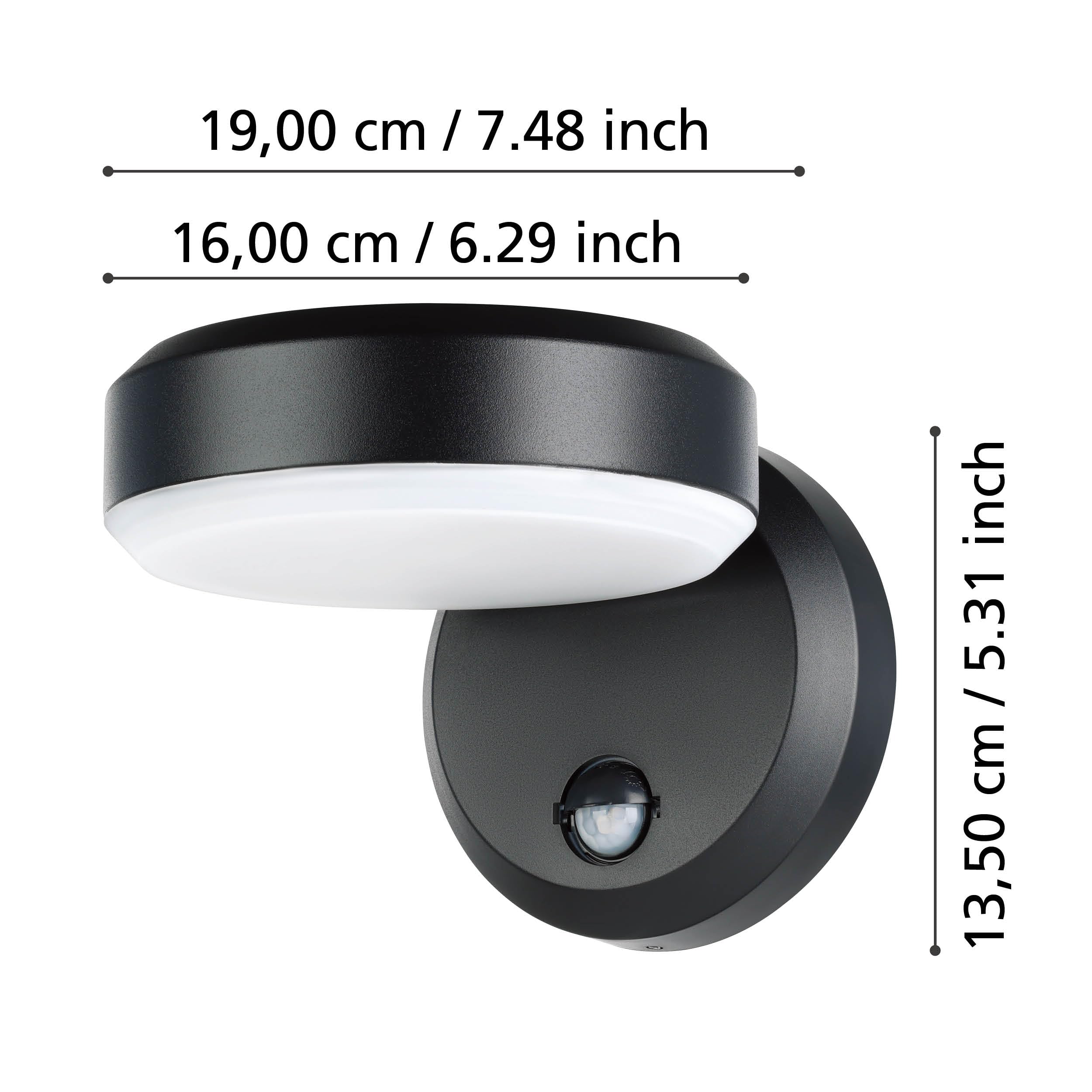 eglo-fornaci-led-au-enwandleuchte-mit-bewegungsmelder-schwarz-wei-ip44-3000k image 4
