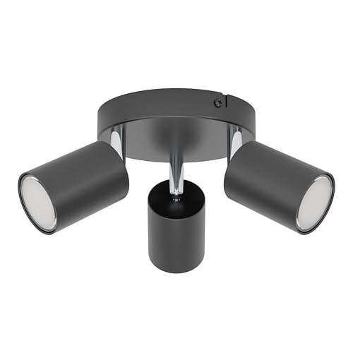 eglo-reciso-e-deckenlampe-3-flammig-spot-deckenstrahler-schwarz-gu10 image 6