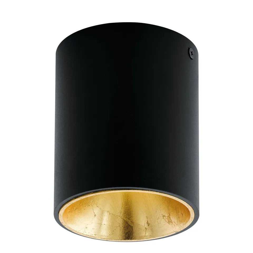 eglo-polasso-led-deckenleuchte-10-cm-schwarz-gold image 1
