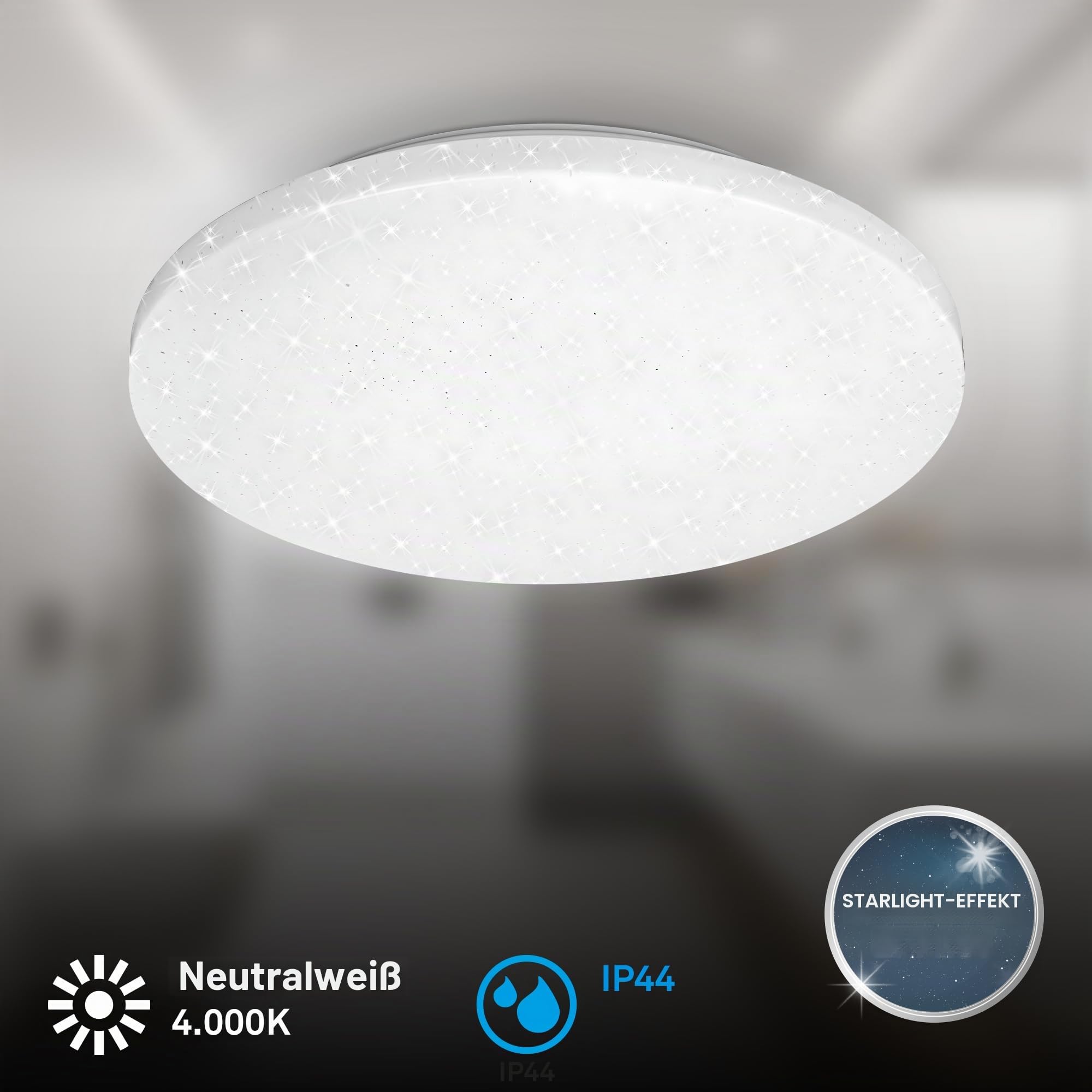 briloner-led-deckenlampe-sternendekor-ip44-deckenleuchte-wei-34-cm-21-w-2500-lm- image 2