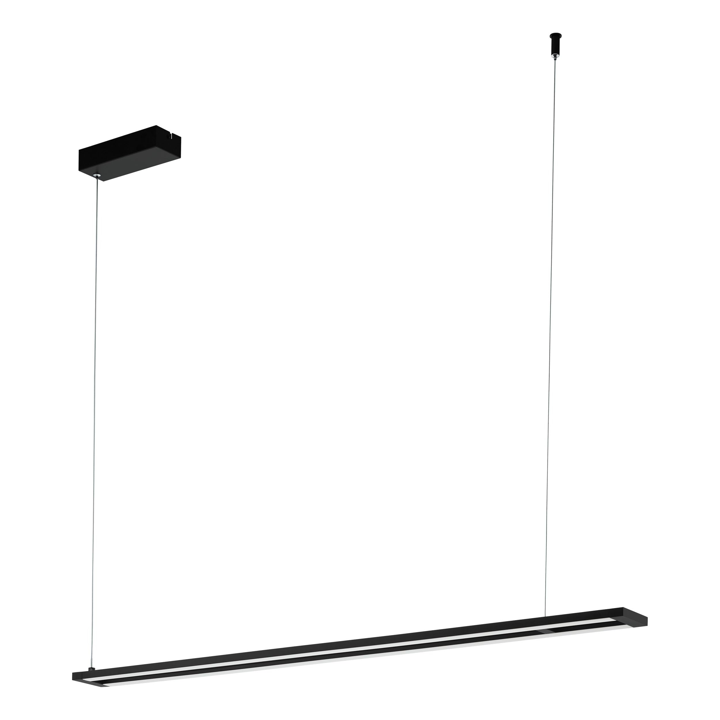 eglo-amontillado-led-pendelleuchte-2-flammig-schwarz-wei-dimmbar image 1